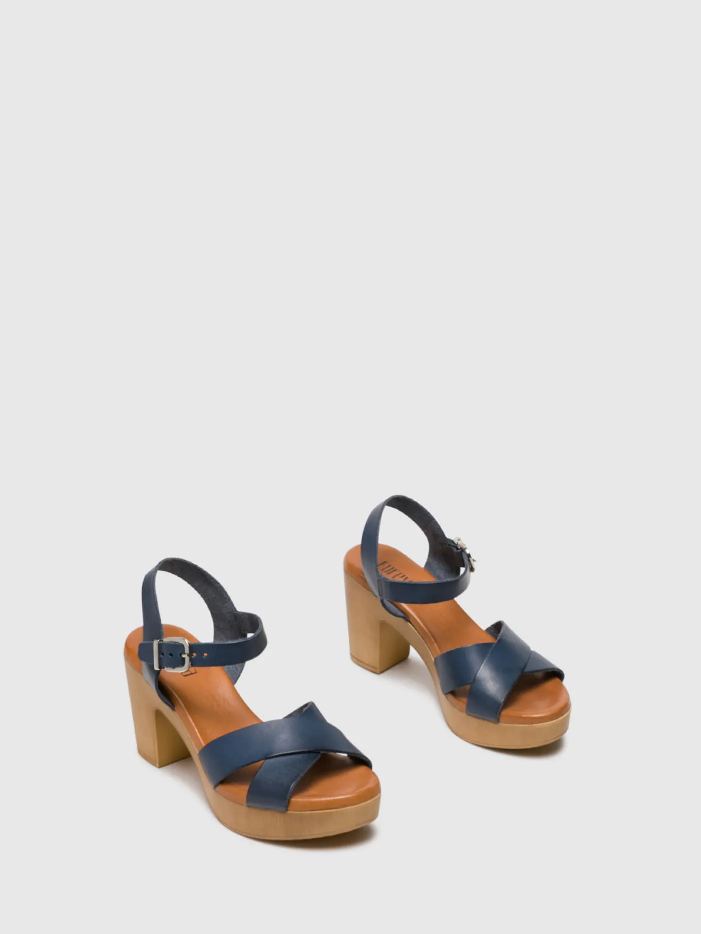 Flash Sale Sandálias com Fivela em Azul MULHER Sandálias De Salto | Sandálias