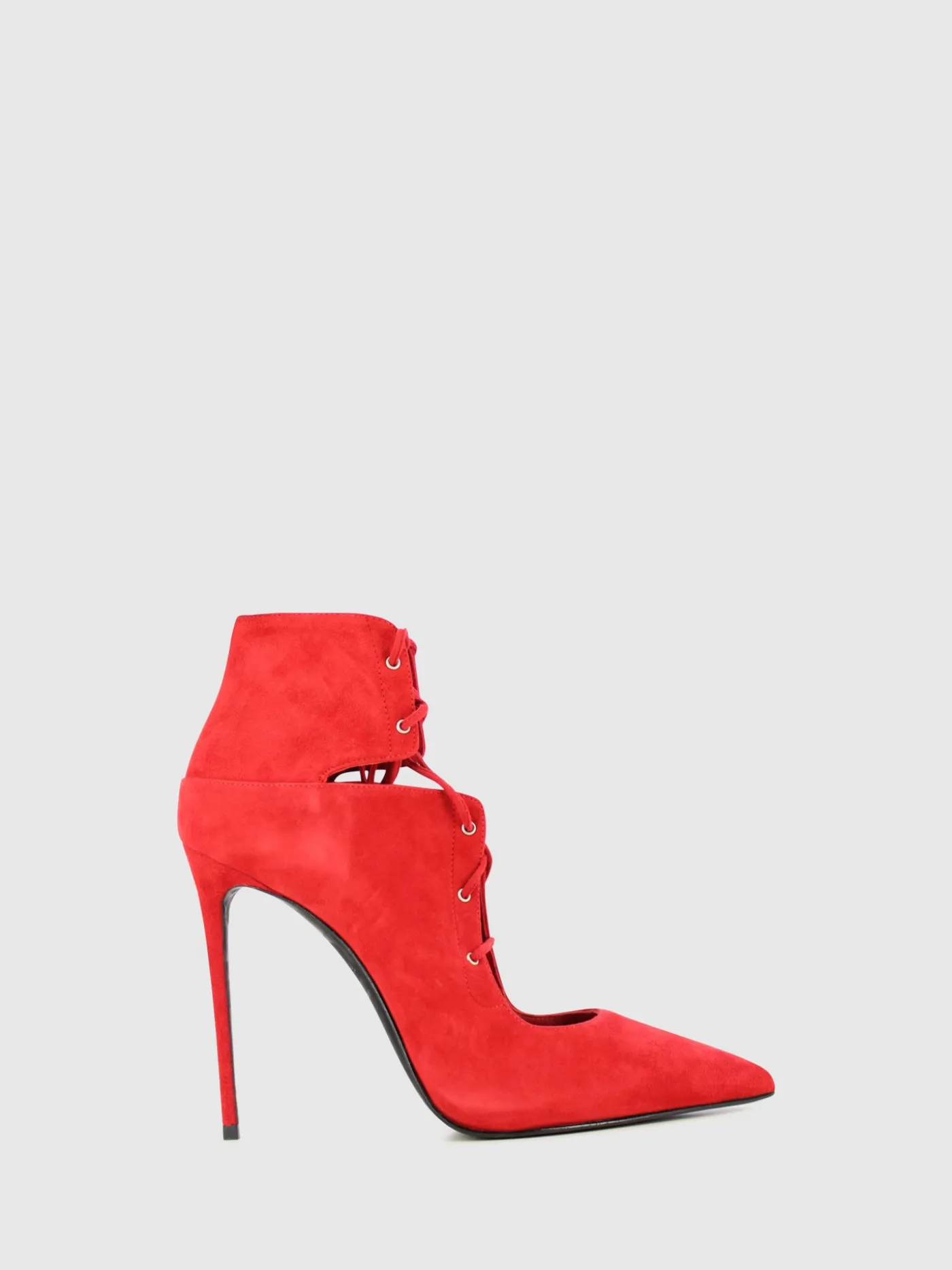 Online Sapatos com Atacadores em Vermelho MULHER Sandálias