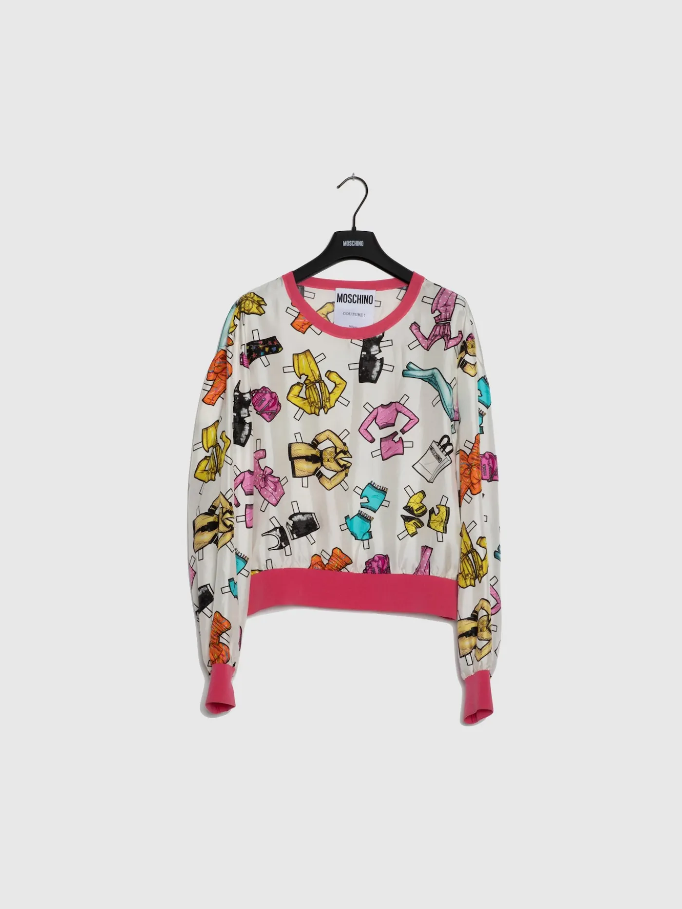 Flash Sale Sweater Estampada em Branco e Rosa MULHER Vestuário